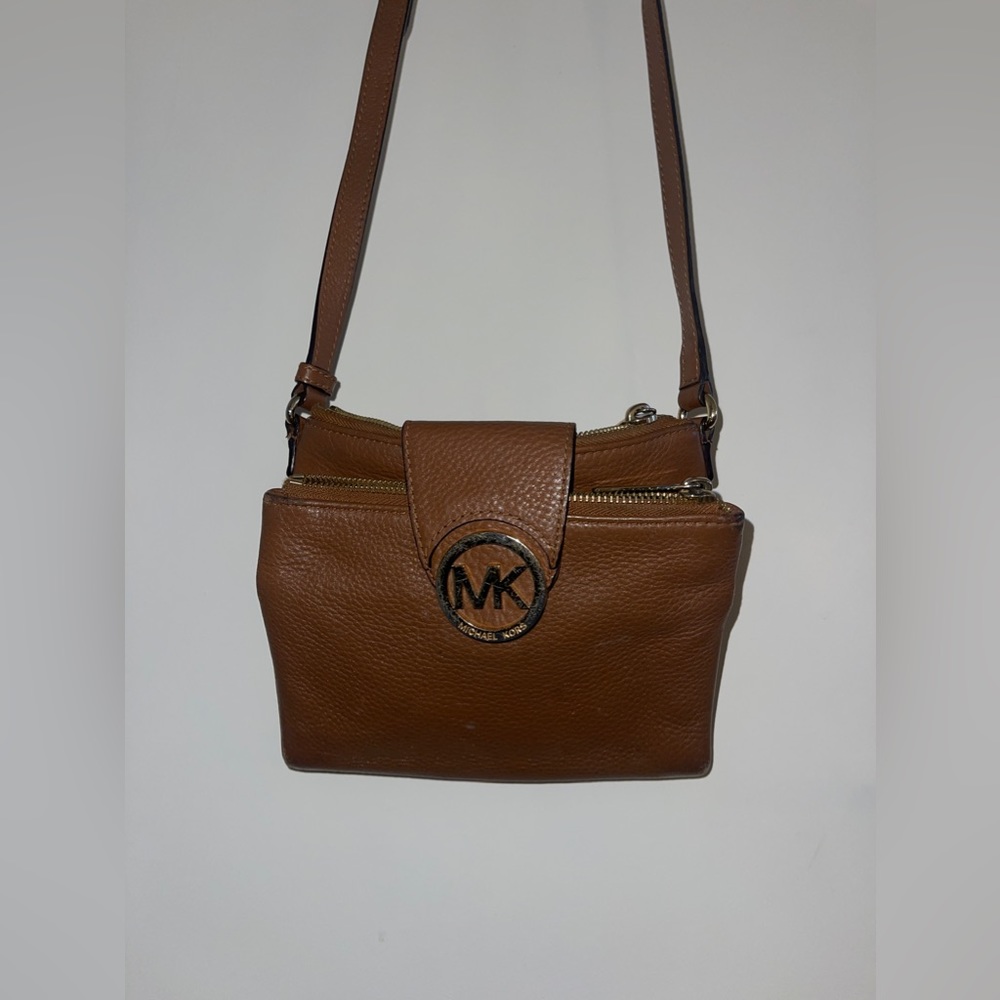 Brown and Gold Michael kors crossbody